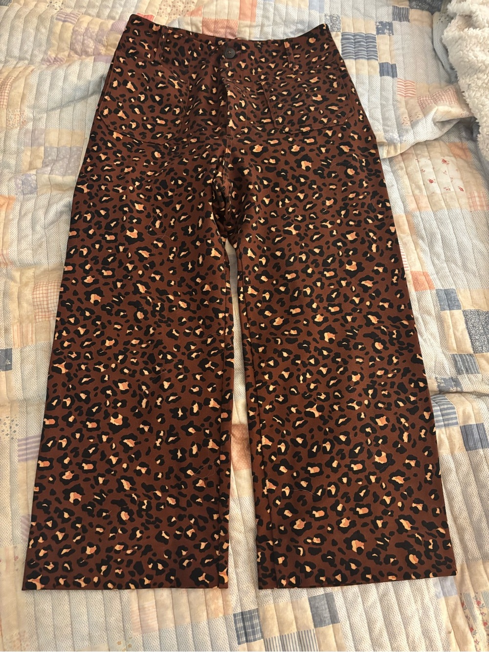 Maeve Colette Leopard Print Pants with - Picture 4 of 4